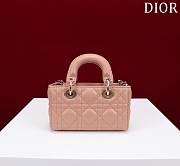 Bagsaaa Dior Lady D-Joy Micro Bag Rose des Vents Cannage Lambskin - 16 x 9 x 5 cm - 4