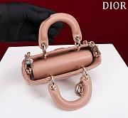 Bagsaaa Dior Lady D-Joy Micro Bag Rose des Vents Cannage Lambskin - 16 x 9 x 5 cm - 2