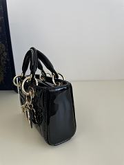 Bagsaaa Dior Lady D-Joy Micro Bag Black Patent Cannage Calfskin - 16 x 9 x 5 cm - 3