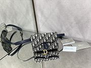 Bagsaaa Dior Saddle Belt Pouch Blue Dior Oblique Jacquard - 17 x 10.5 x 3.5 cm - 1