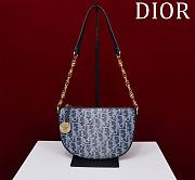 Bagsaaa Diorstar Callisto Bag Blue Denim Dior Oblique Jacquard - 20 x 14 x 4 cm - 1