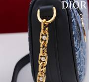 Bagsaaa Diorstar Callisto Bag Blue Denim Dior Oblique Jacquard - 20 x 14 x 4 cm - 5