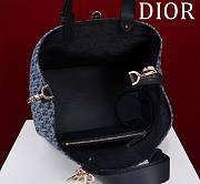 Bagsaaa Large Dior Toujours Bag Blue Denim Dior Oblique Jacquard - 37 x 27 x 19 cm - 4