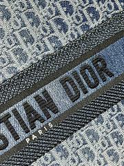 Bagsaaa Large Dior Book Tote Blue Denim Dior Oblique Jacquard - 42 x 35 x 18.5 cm - 5