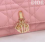 Bagsaaa My Dior Mini Bag Antique Pink Cannage Lambskin - 21 x 11.5 x 4.5 cm - 5