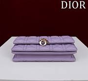 Bagsaaa My Dior Mini Bag Purple Cannage Lambskin - 21 x 11.5 x 4.5 cm - 2