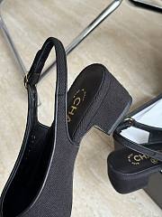 Bagsaaa Chanel Slingbacks Wool & Calfskin Black G45768 - 4