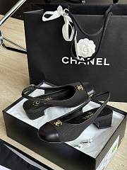 Bagsaaa Chanel Slingbacks Wool & Calfskin Black G45768 - 3