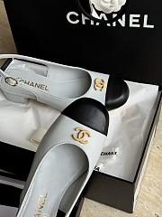 Bagsaaa Chanel Slingbacks Calfskin White & Black G45768 - 3