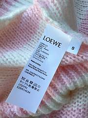 Bagsaaa Loewe Anagram Sweater In Mohair White & Pink - 4