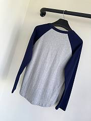 Bagsaaa Celine Paris T-Shirt In Cotton Jerseygrey Melange/Navy - 5