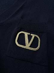 Bagsaaa Valentino Wool Cardigan Navy - 5