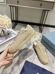 Bagsaaa Prada Faded Suede Sneakers Light Beige - 2