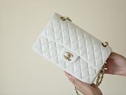 Bagsaaa Chanel Small Flap Bag White Caviar & Light Gold Hardware - 23cm - 1