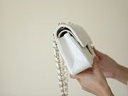 Bagsaaa Chanel Small Flap Bag White Caviar & Light Gold Hardware - 23cm - 2