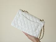 Bagsaaa Chanel Small Flap Bag White Caviar & Light Gold Hardware - 23cm - 5