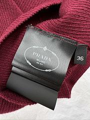 Bagsaaa Prada Silk Crew-neck Sweater With Logo Red - 4