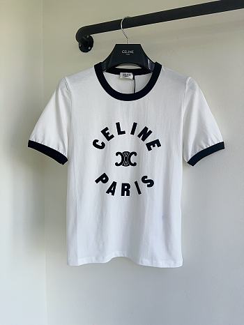 Bagsaaa Celine Triomphe T-Shirt In Cotton Jersey