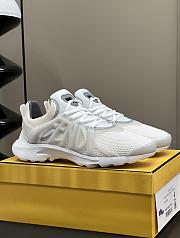 Bagsaaa Fendi Tag Sneakers White Technical Mesh Running Sneakers - 1