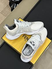 Bagsaaa Fendi Tag Sneakers White Technical Mesh Running Sneakers - 2