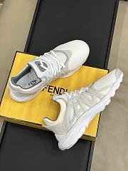 Bagsaaa Fendi Tag Sneakers White Technical Mesh Running Sneakers - 3