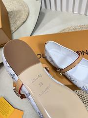 Bagsaaa Louis Vuitton Romy Flat Ballerina White - 2