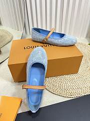 Bagsaaa Louis Vuitton Romy Flat Ballerina Light Blue - 4