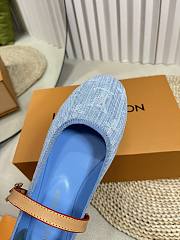 Bagsaaa Louis Vuitton Romy Flat Ballerina Light Blue - 3