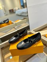 Bagsaaa Louis Vuitton Romy Flat Ballerina Black - 1