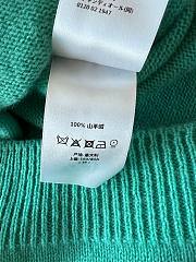 Bagsaaa Dioriviera Short-Sleeved Sweater Aquamarina Cashmere Knit - 4