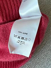 Bagsaaa Dioriviera Short-Sleeved Sweater Candy Pink Cashmere Knit - 2