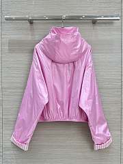 Bagsaaa Chanel Stripes Plain Logo Jackets Pink - 2