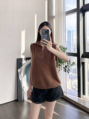 Bagsaaa Chanel Sweater Brown Cashmere P77533 - 3