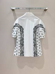 Bagsaaa Chloé Balloon-Sleeve Printed Shirt White - 4