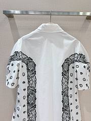 Bagsaaa Chloé Balloon-Sleeve Printed Shirt White - 5