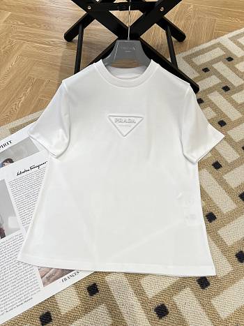 Bagsaaa Prada Interlock T-shirt White