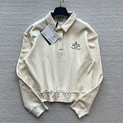 Bagsaaa Prada Cotton Fleece Polo Shirt Cream - 5