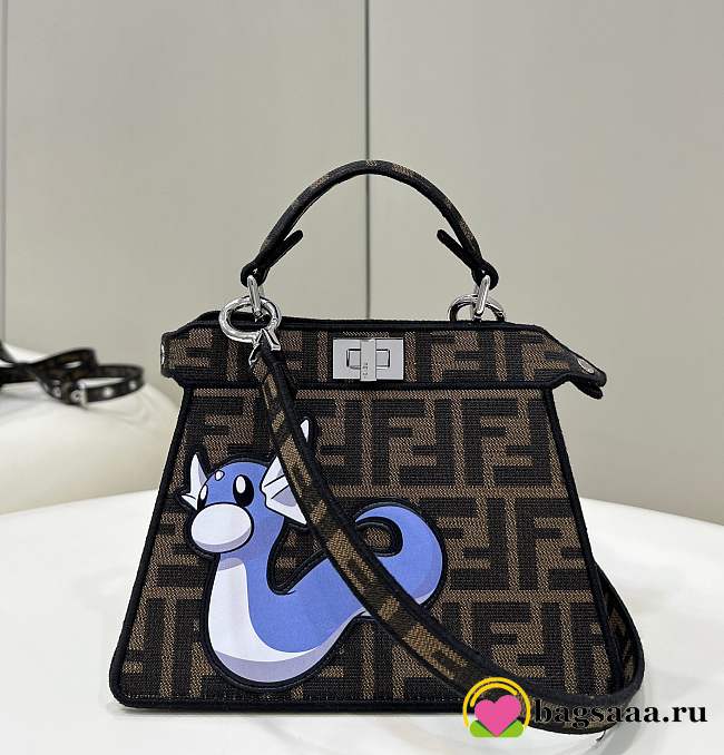 Bagsaaa Fendi Peekaboo ISeeU Petite FENDI x FRGMT x POKÉMON - 20x11x15 cm - 1