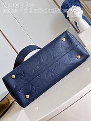 Bagsaaa Louis Vuitton M46669 CarryAll MM Tote Bag Navy Blue - 39 x 30 x 15 cm - 2