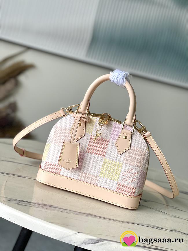 Bagsaaa Louis Vuitton N40516 Alma BB Bag Peach - 23.5 x 17.5 x 11.5 cm - 1