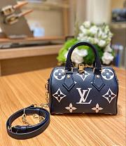 Bagsaaa Louis Vuitton M47048 Speedy Bandoulière 20 Bag Navy Blue - 20.5 x 13.5 x 12 cm - 1