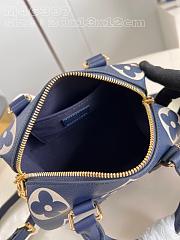 Bagsaaa Louis Vuitton M47048 Speedy Bandoulière 20 Bag Navy Blue - 20.5 x 13.5 x 12 cm - 3