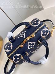 Bagsaaa Louis Vuitton M47048 Speedy Bandoulière 20 Bag Navy Blue - 20.5 x 13.5 x 12 cm - 2