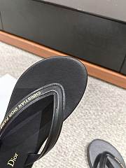 Bagsaaa Diorsea Thong Sandal Black Leather-Effect Fabric - 2