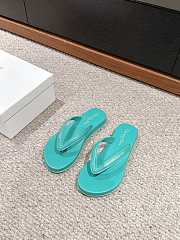 Bagsaaa Dioriviera Diorsea Thong Sandal Aquamarina Leather-Effect Fabric - 2