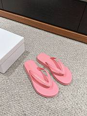 Bagsaaa Dioriviera Diorsea Thong Sandal Candy Pink Leather-Effect Fabric - 1