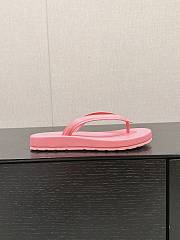 Bagsaaa Dioriviera Diorsea Thong Sandal Candy Pink Leather-Effect Fabric - 4