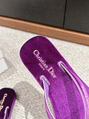 Bagsaaa Diorsea Thong Sandal Purple Velvet - 5