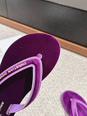 Bagsaaa Diorsea Thong Sandal Purple Velvet - 2