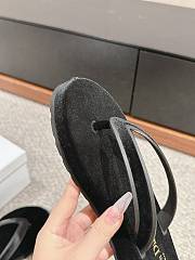 Bagsaaa Diorsea Thong Sandal Black Velvet - 5